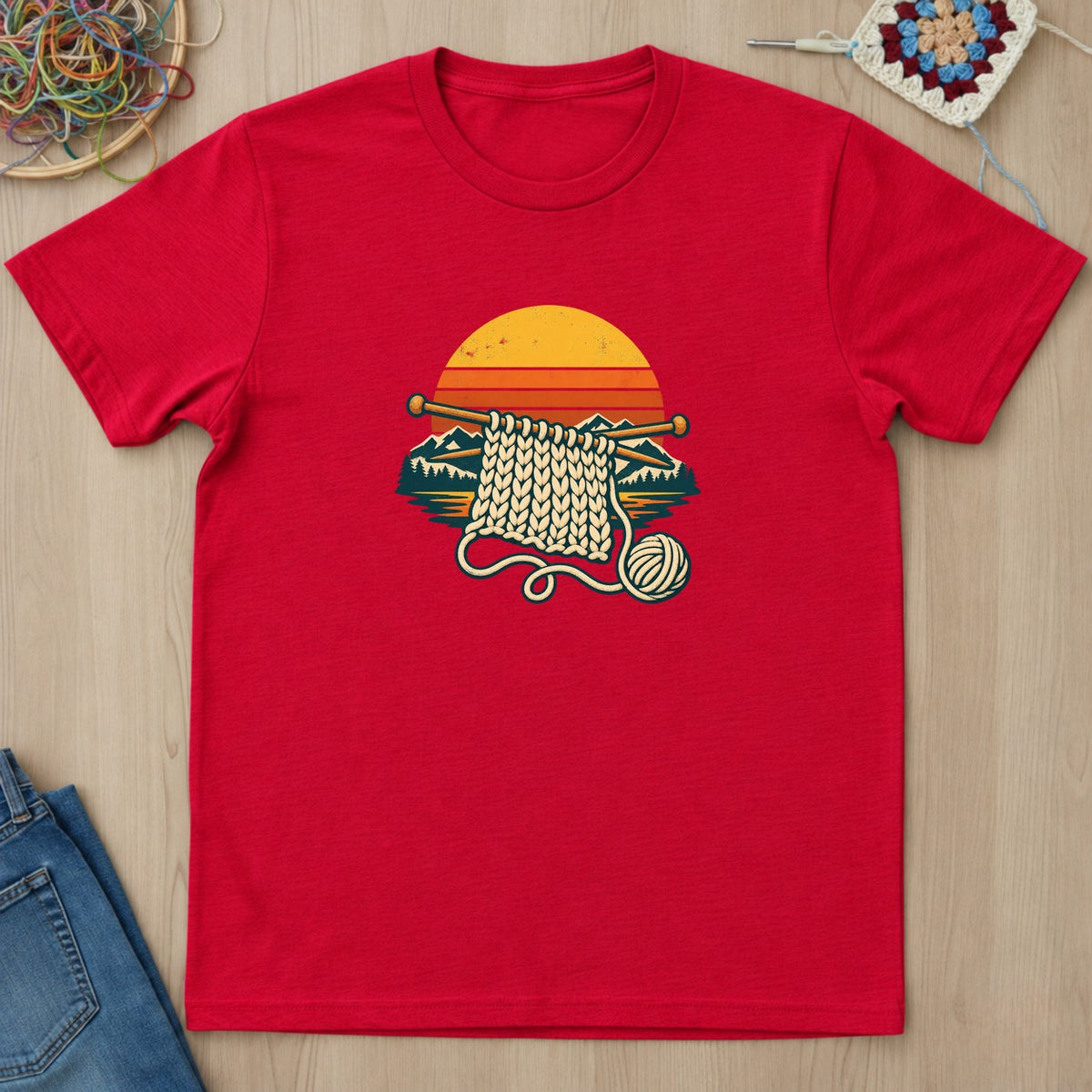 T-shirt mockup — Red