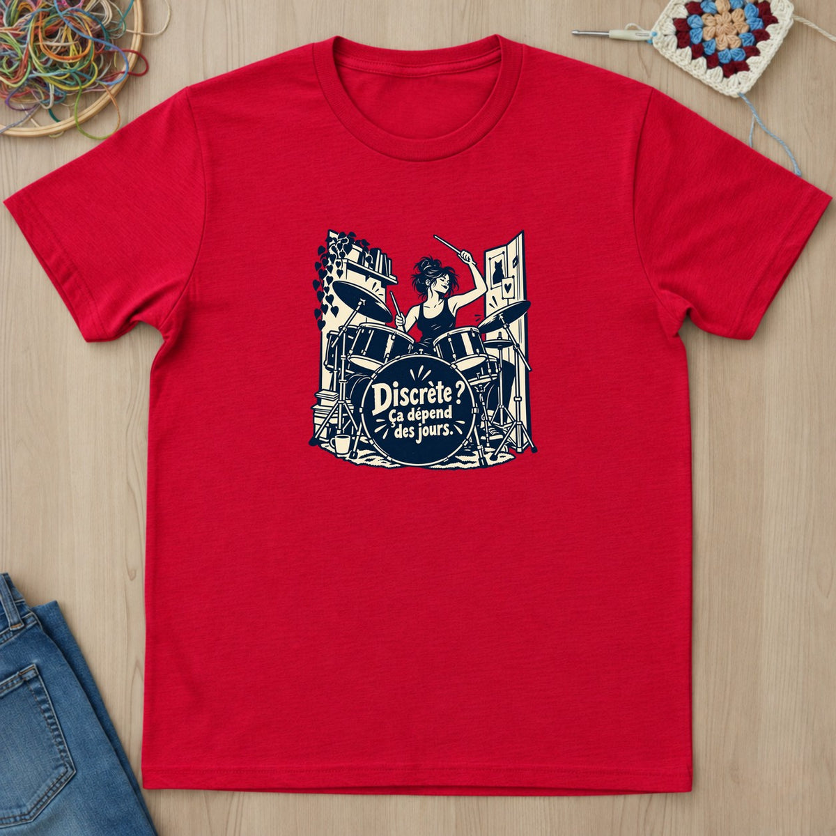 T-shirt mockup — Red