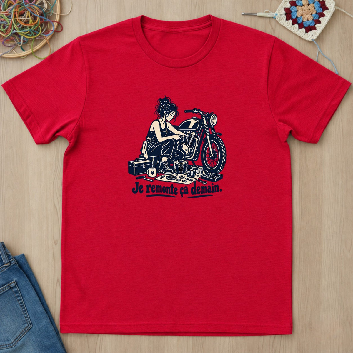 T-shirt mockup — Red