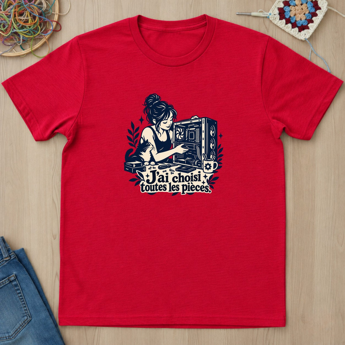 T-shirt mockup — Red