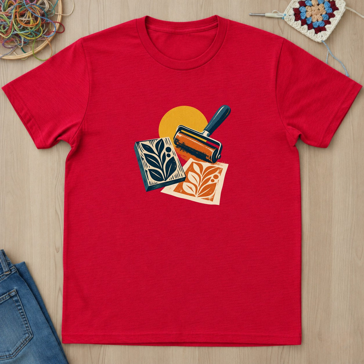 T-shirt mockup — Red