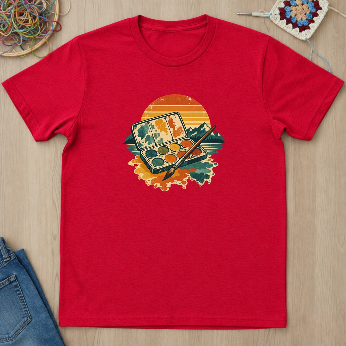 T-shirt mockup — Red