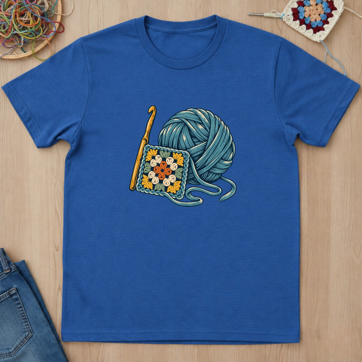 T-shirt mockup — Royal