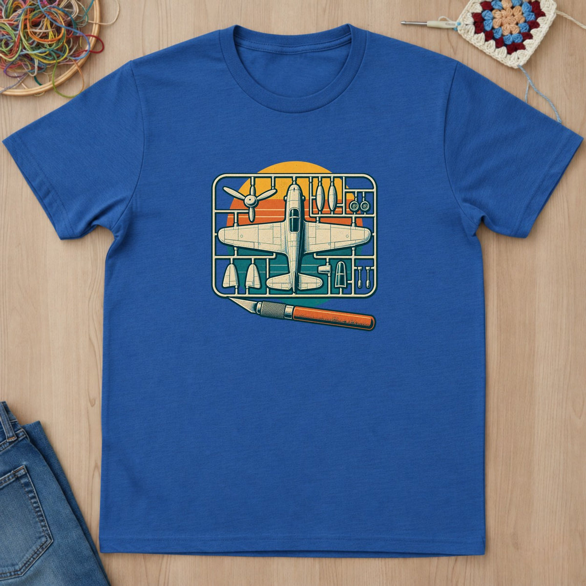 T-shirt mockup — Royal