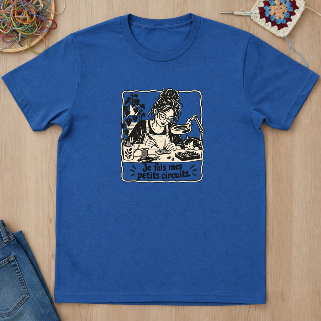 T-shirt mockup — Royal