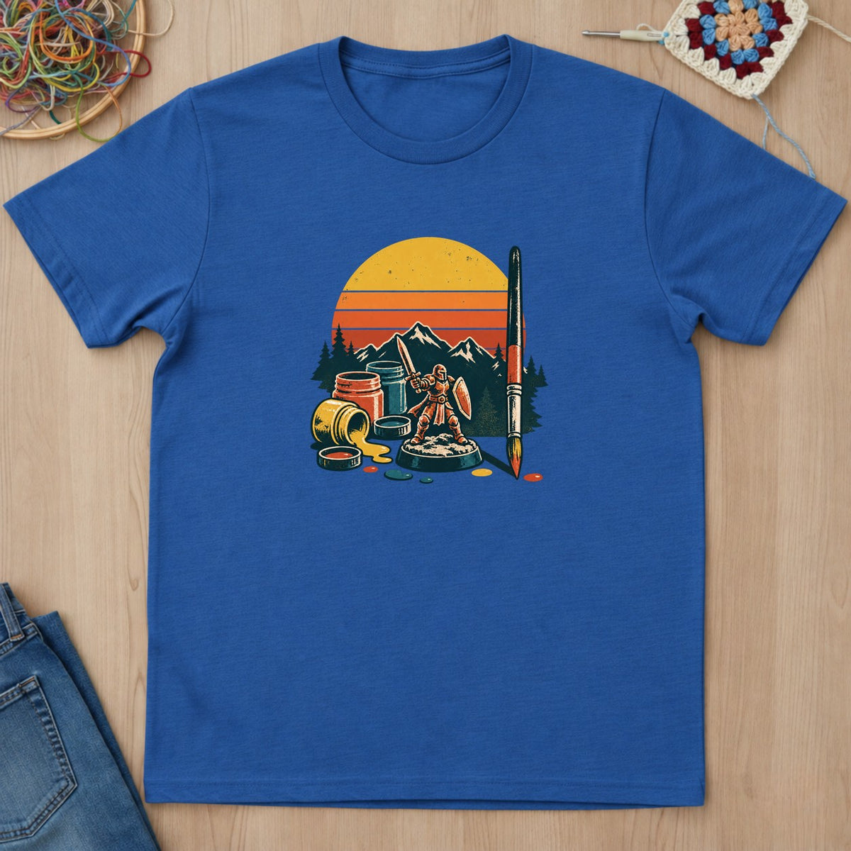 T-shirt mockup — Royal