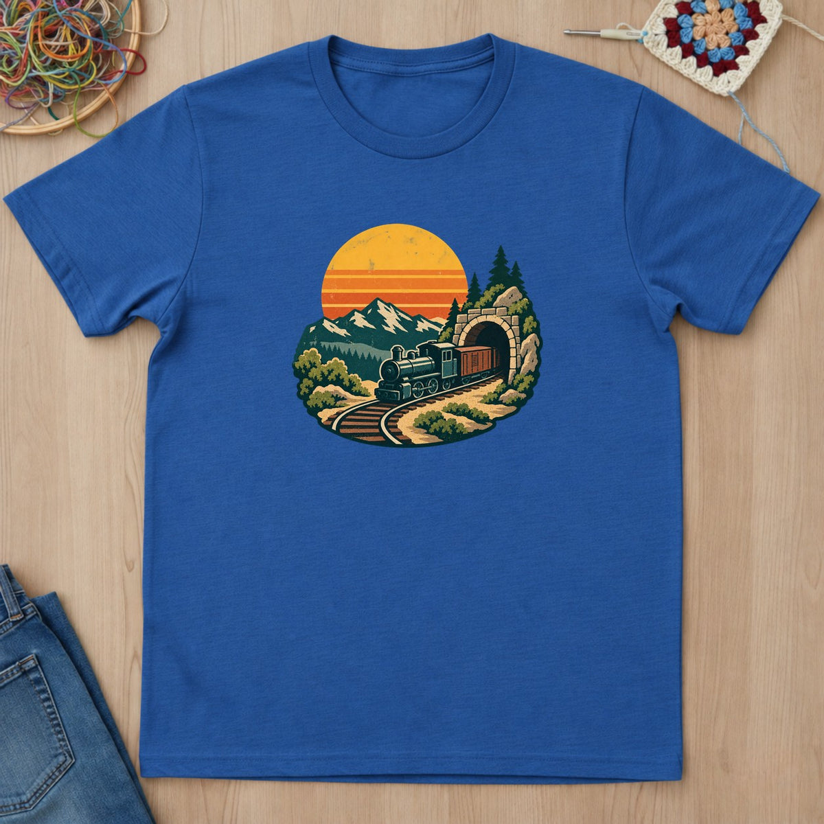 T-shirt mockup — Royal