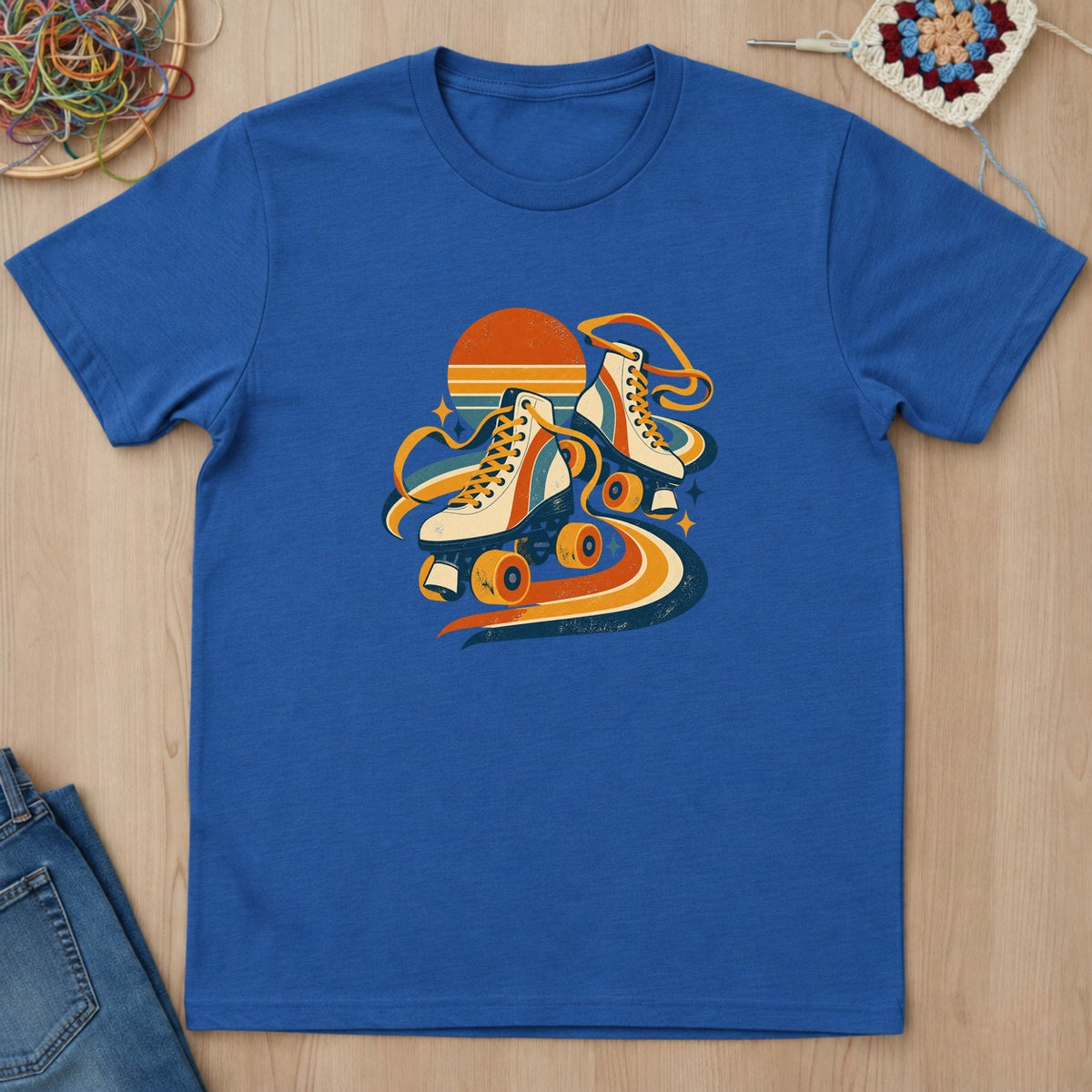 T-shirt mockup — Royal