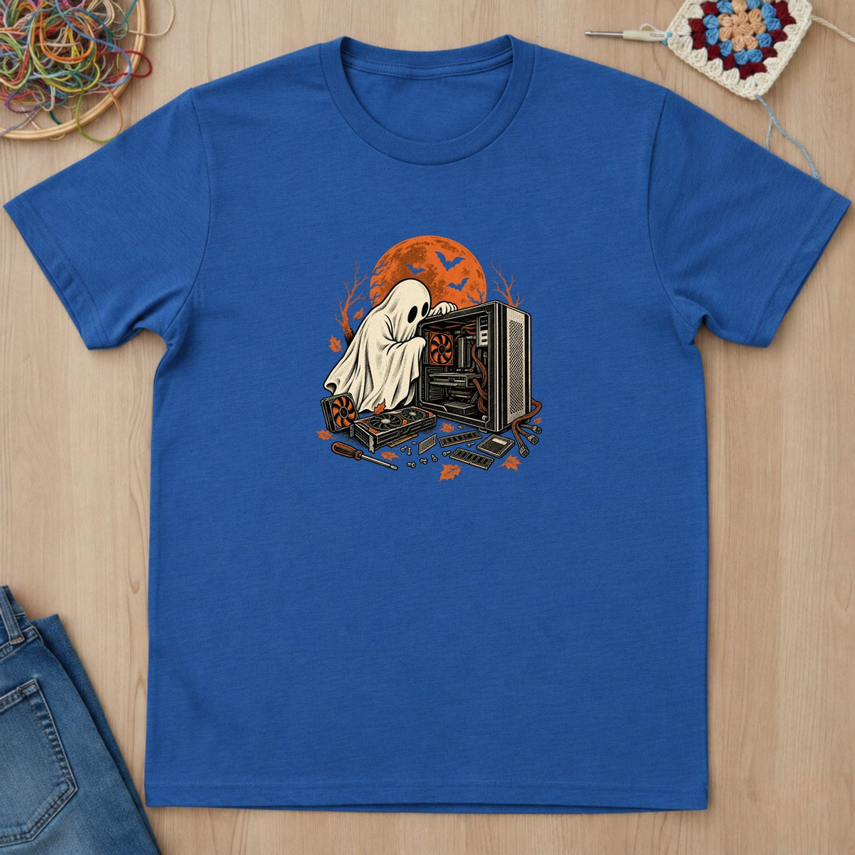 T-shirt mockup — Royal