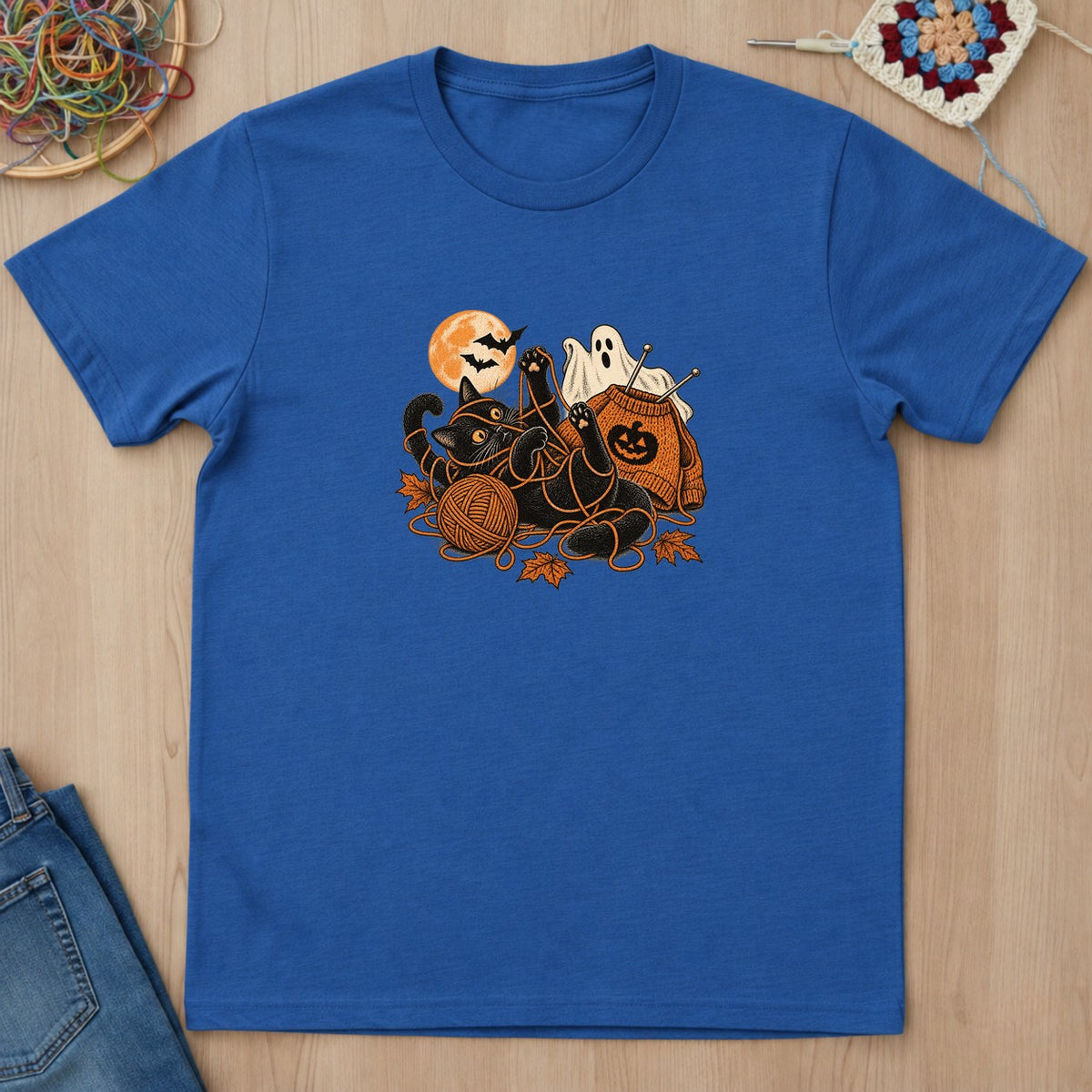 T-shirt mockup — Royal