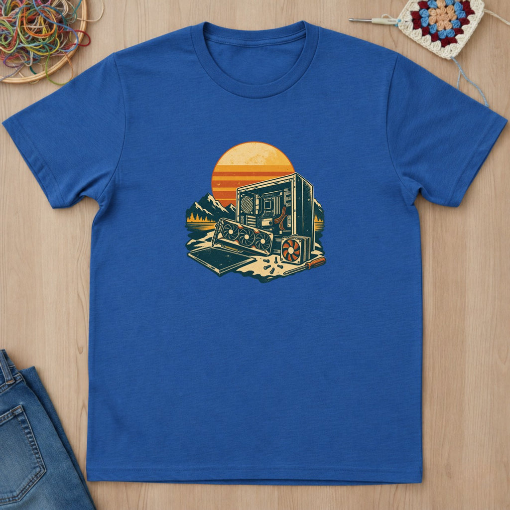 T-shirt mockup — Royal