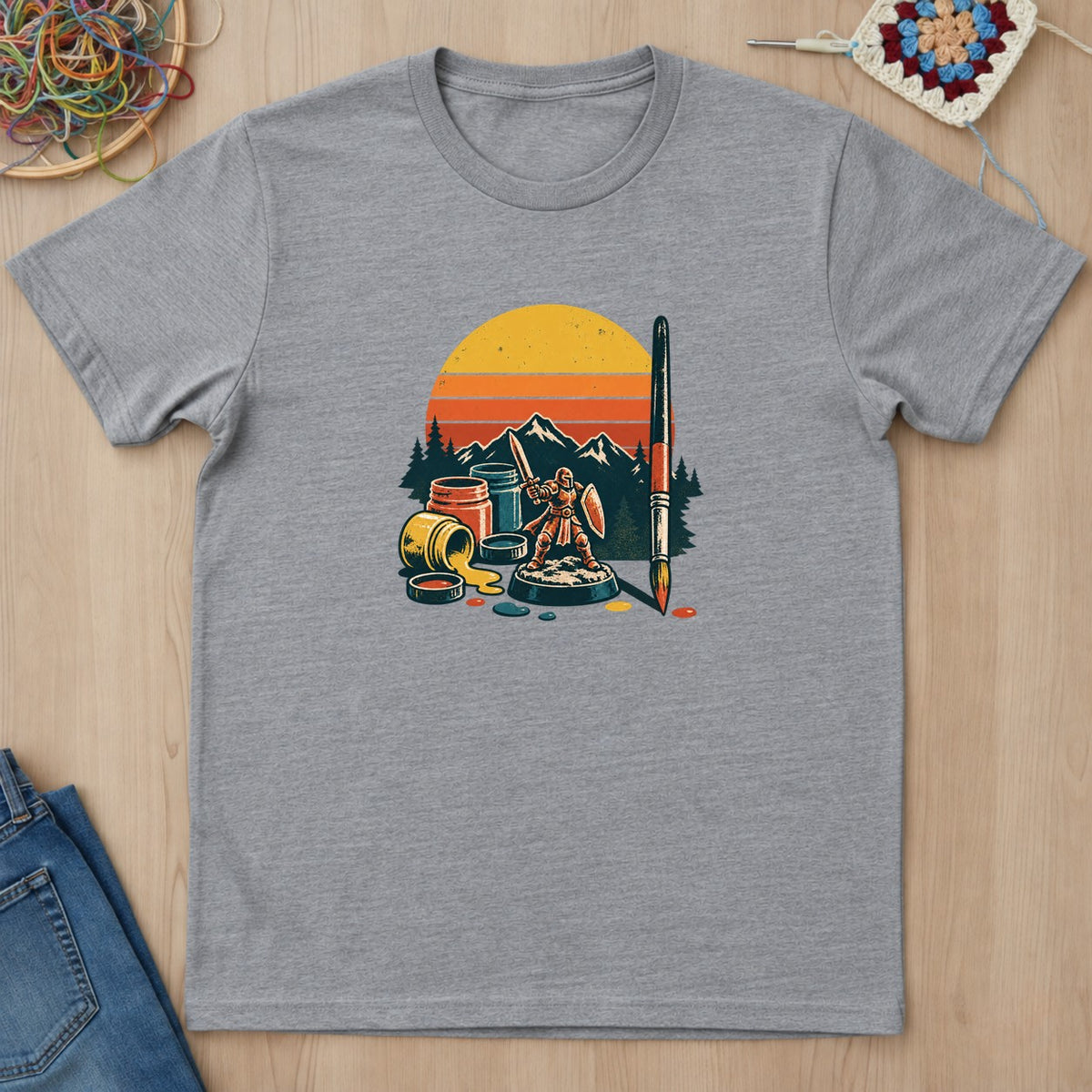T-shirt mockup — Sport Grey