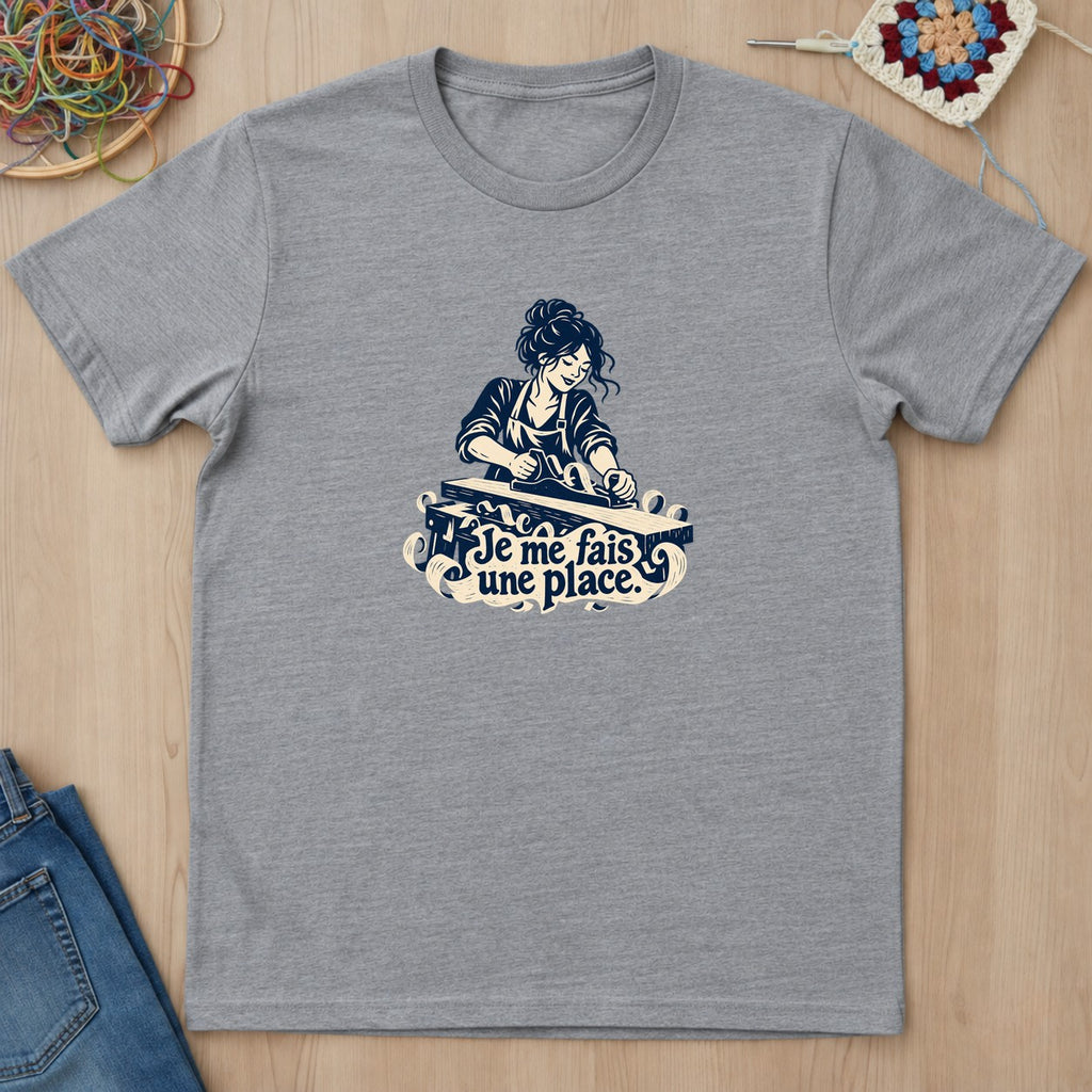 T-shirt mockup — Sport Grey