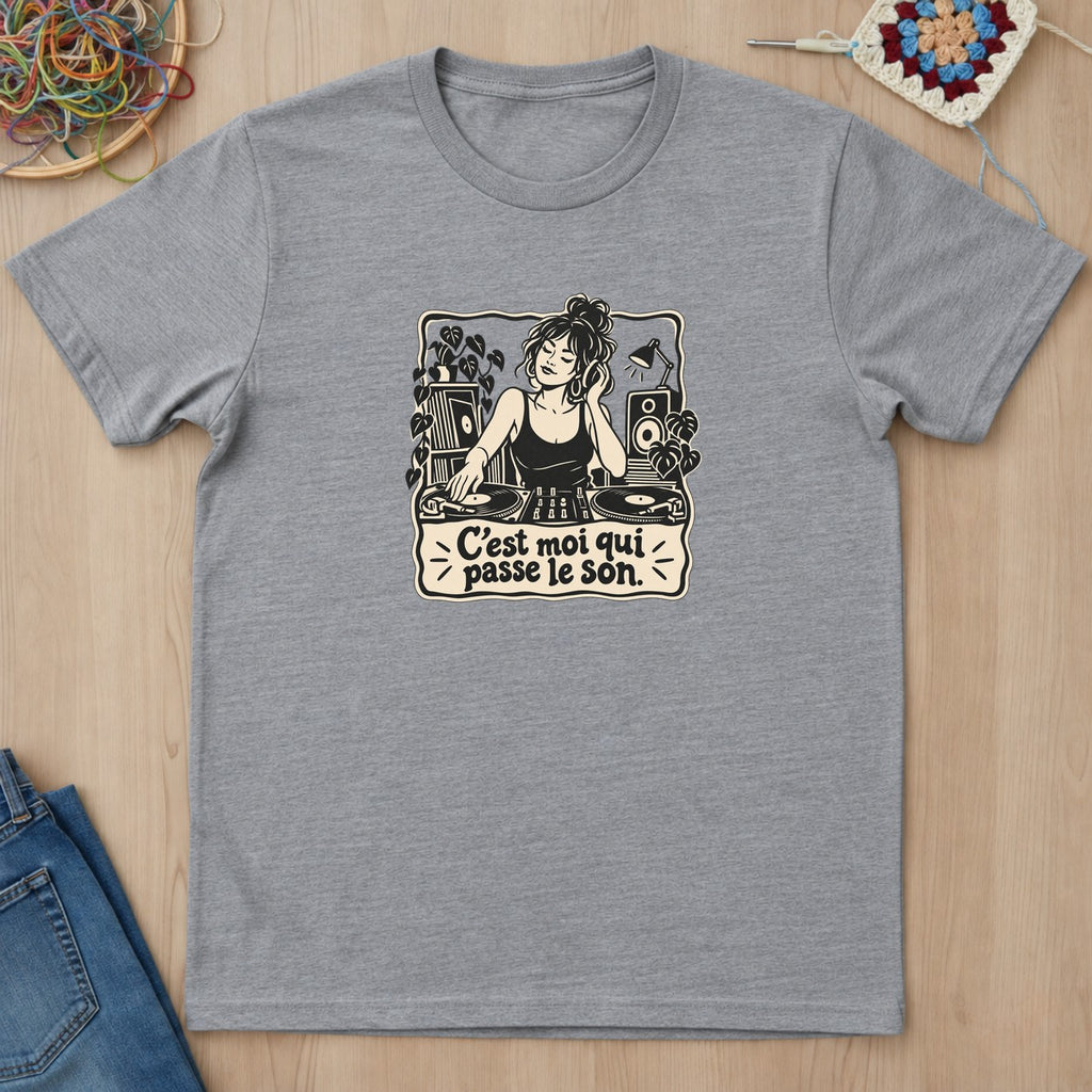 T-shirt mockup — Sport Grey