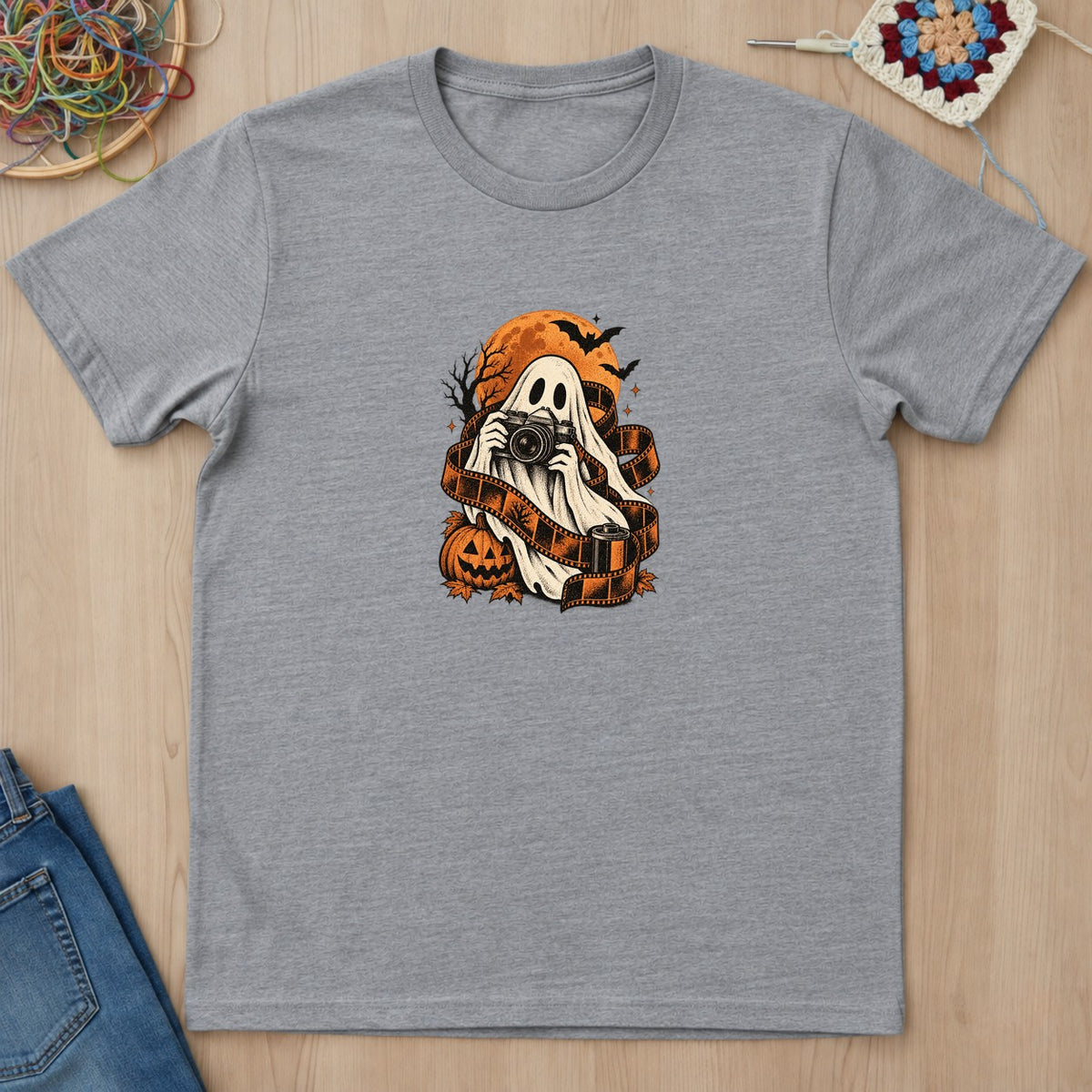 T-shirt mockup — Sport Grey