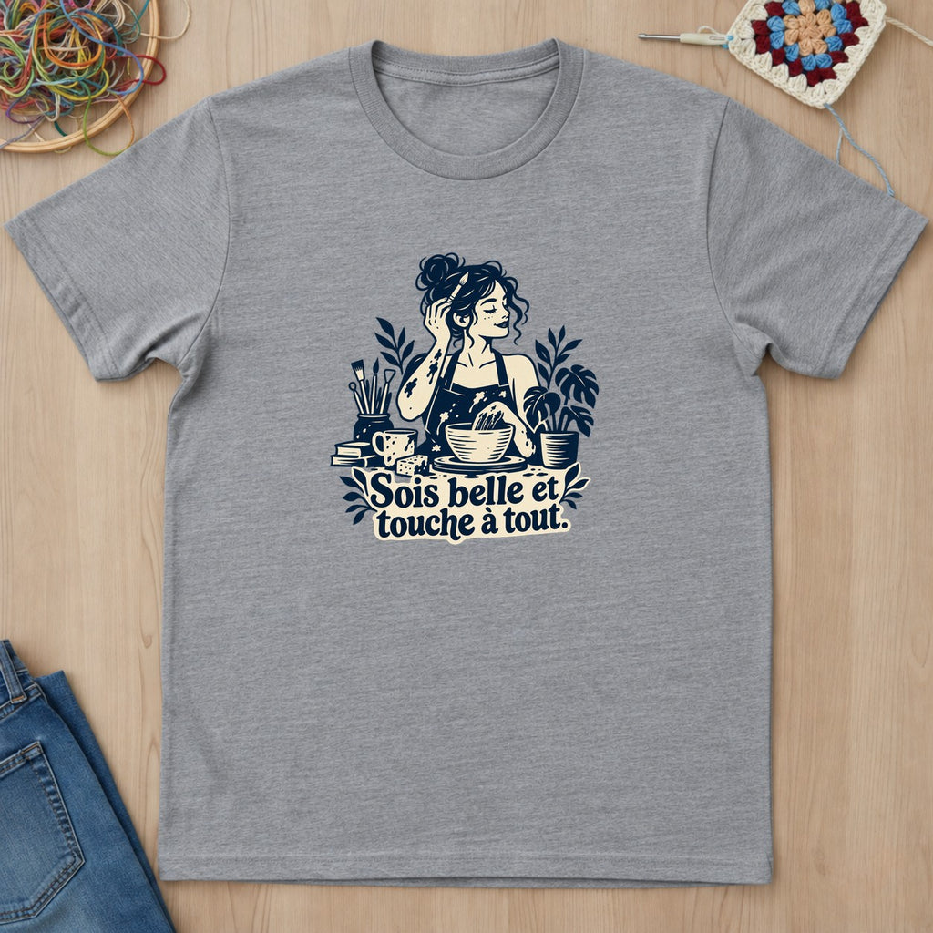 T-shirt mockup — Sport Grey