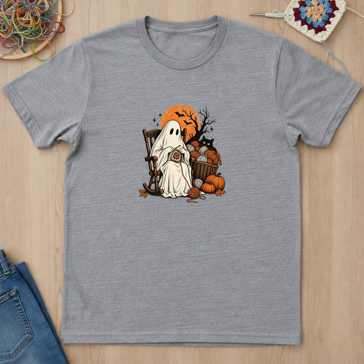 T-shirt mockup — Sport Grey