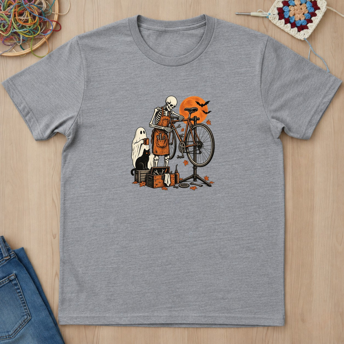 T-shirt mockup — Sport Grey