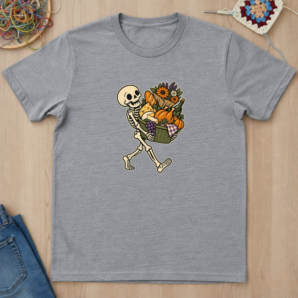 T-shirt gris sport présenté à plat