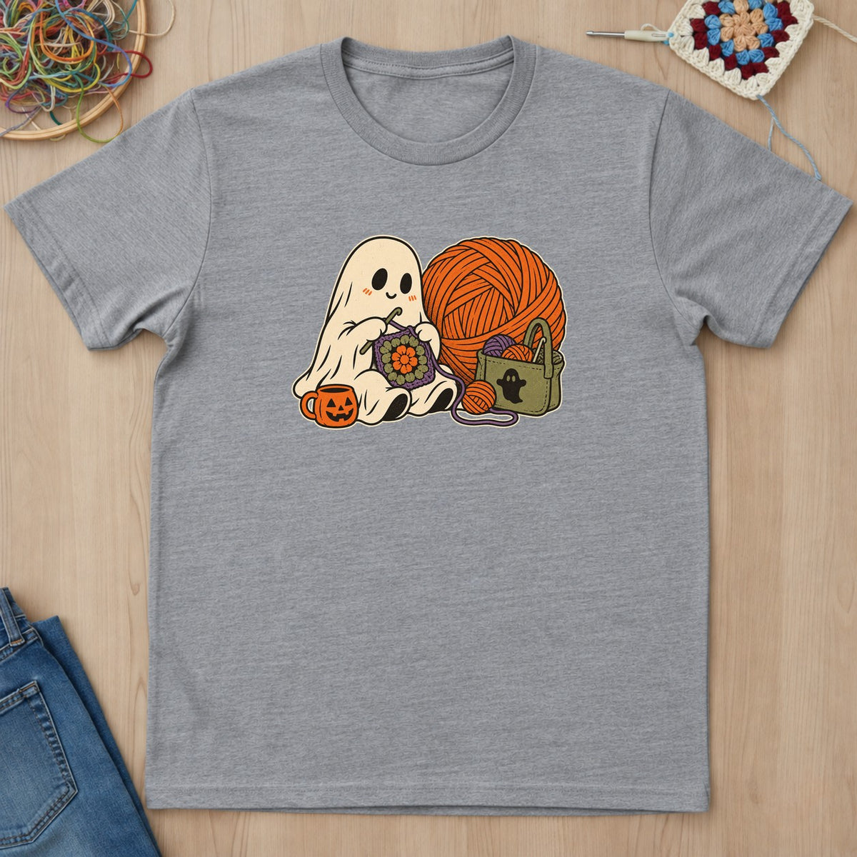 T-shirt mockup — Sport Grey