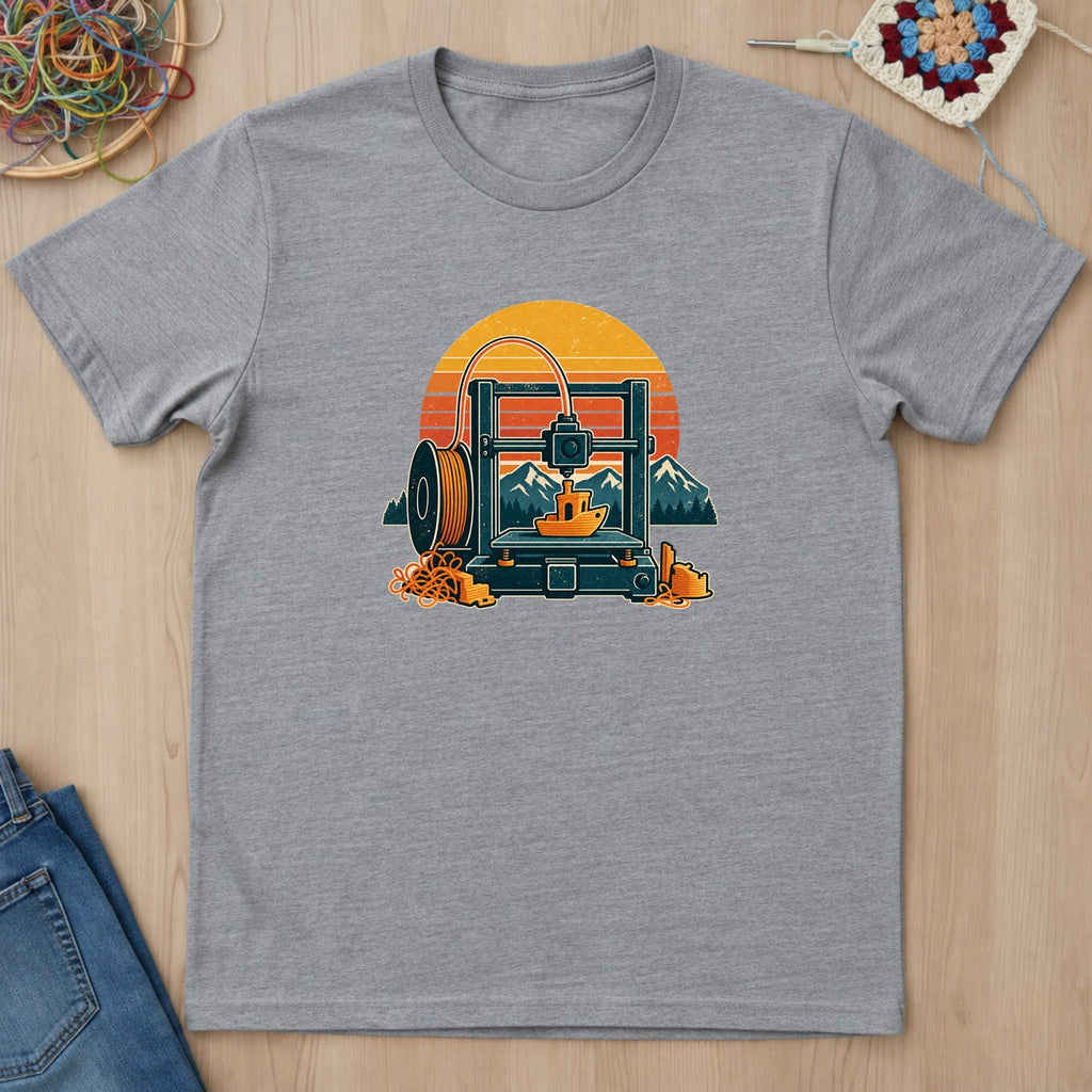 T-shirt mockup — Sport Grey