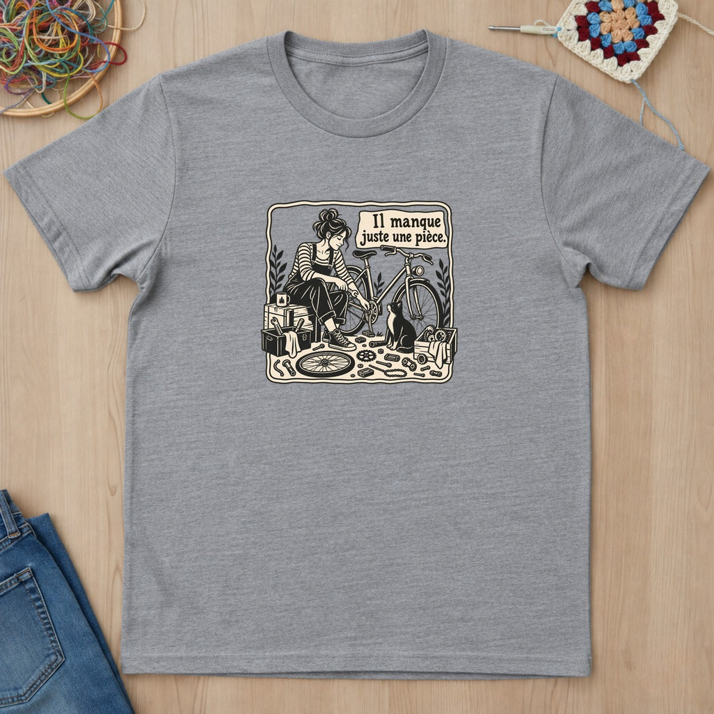 T-shirt mockup — Sport Grey