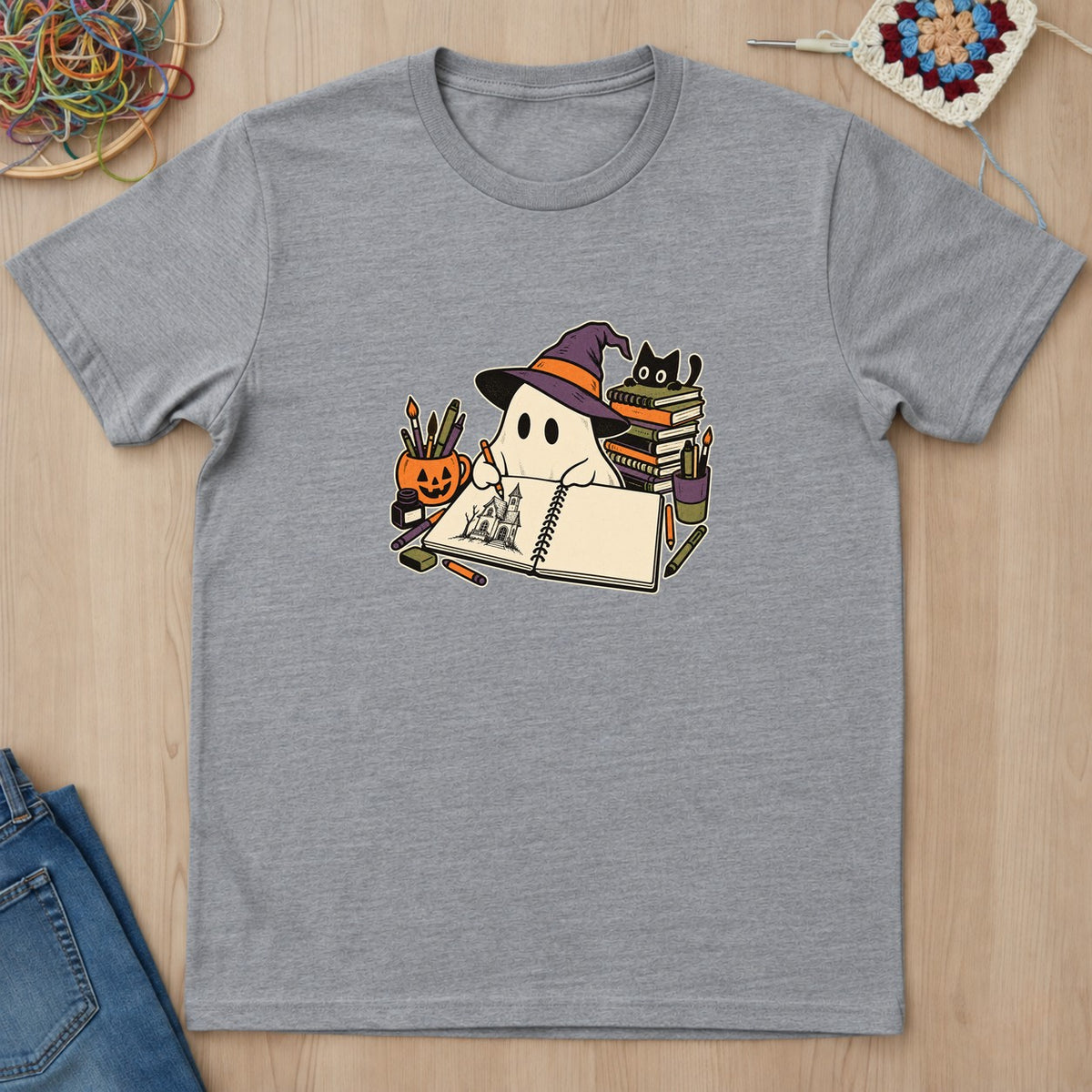 T-shirt mockup — Sport Grey
