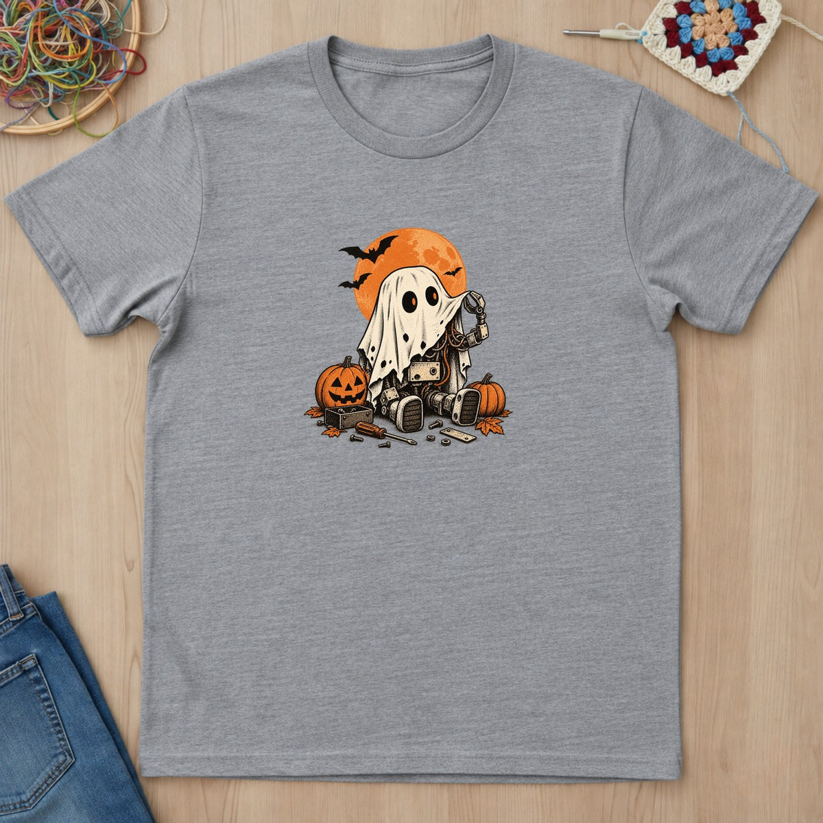 T-shirt mockup — Sport Grey