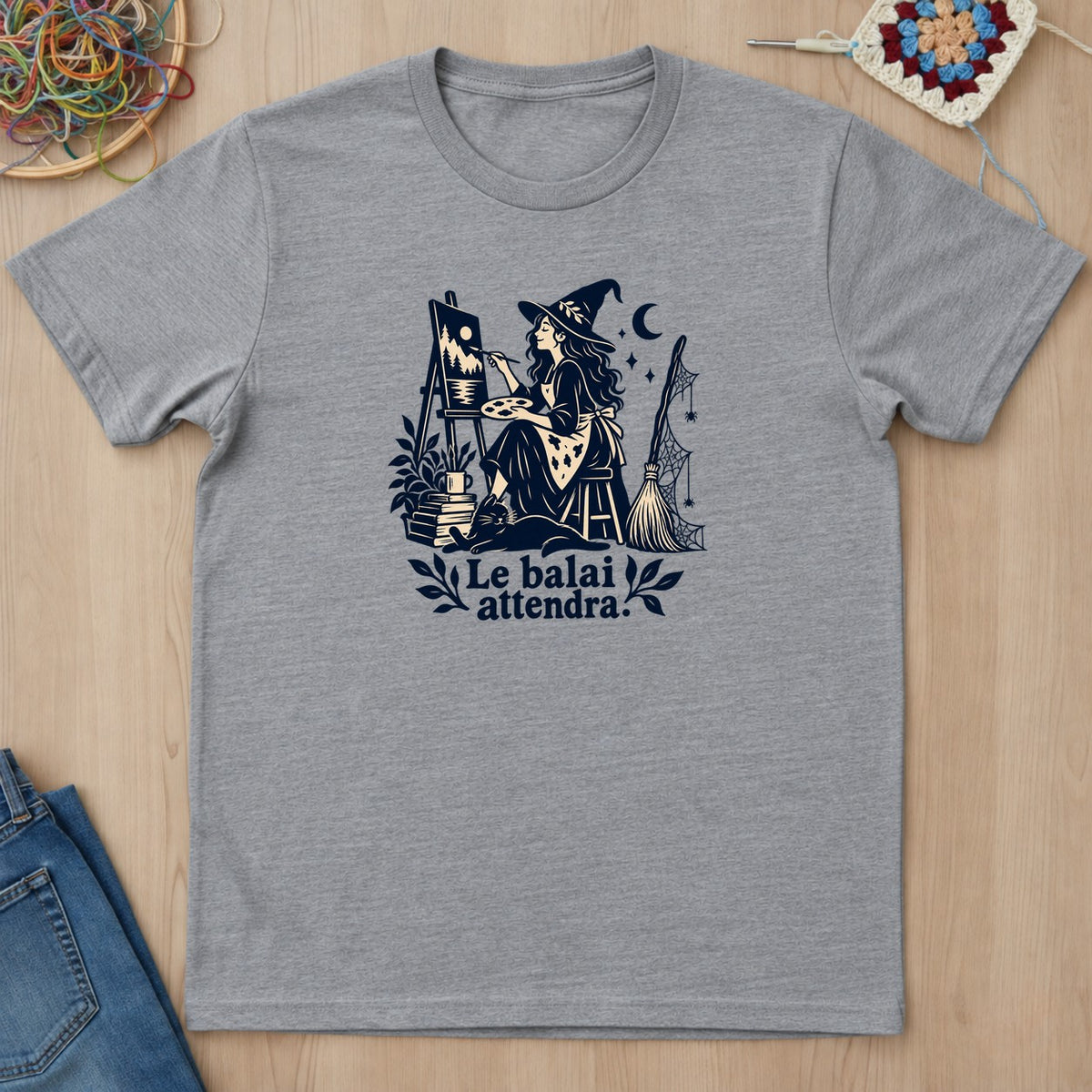 T-shirt mockup — Sport Grey