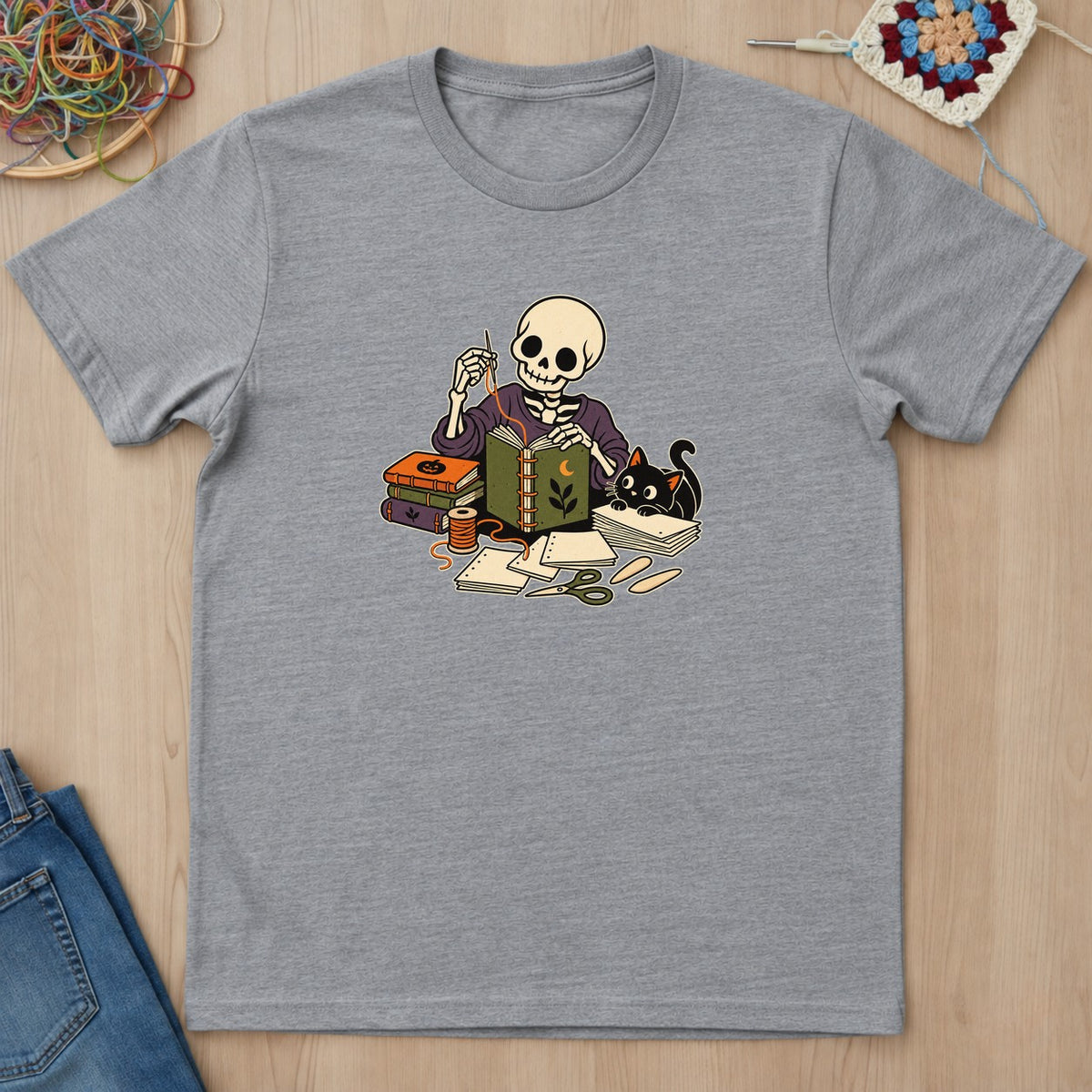 T-shirt mockup — Sport Grey