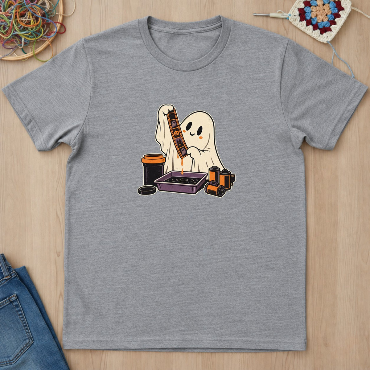 T-shirt mockup — Sport Grey