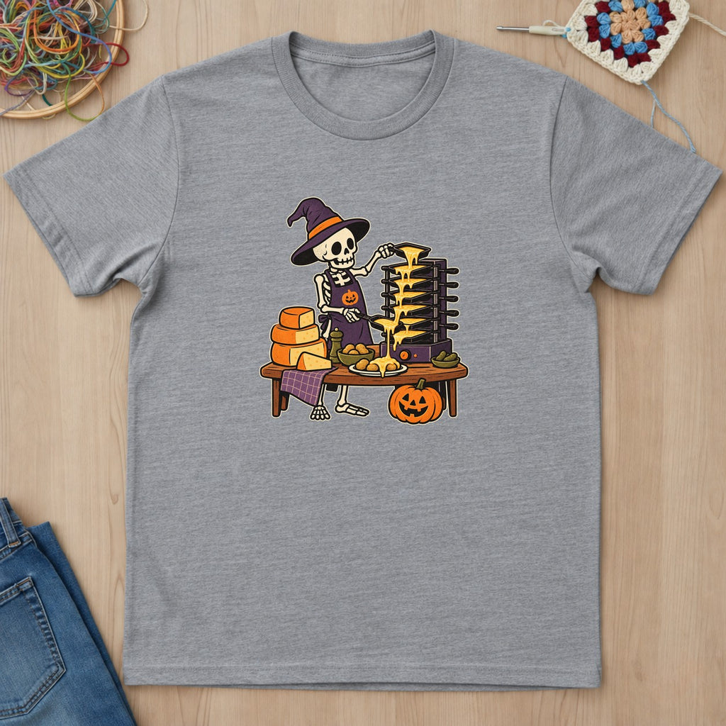 T-shirt gris sport présenté à plat