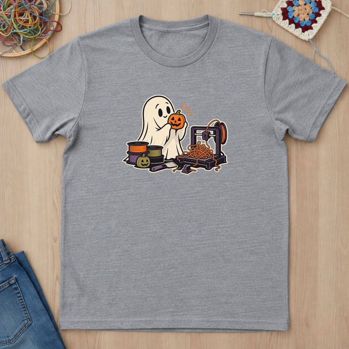 T-shirt mockup — Sport Grey