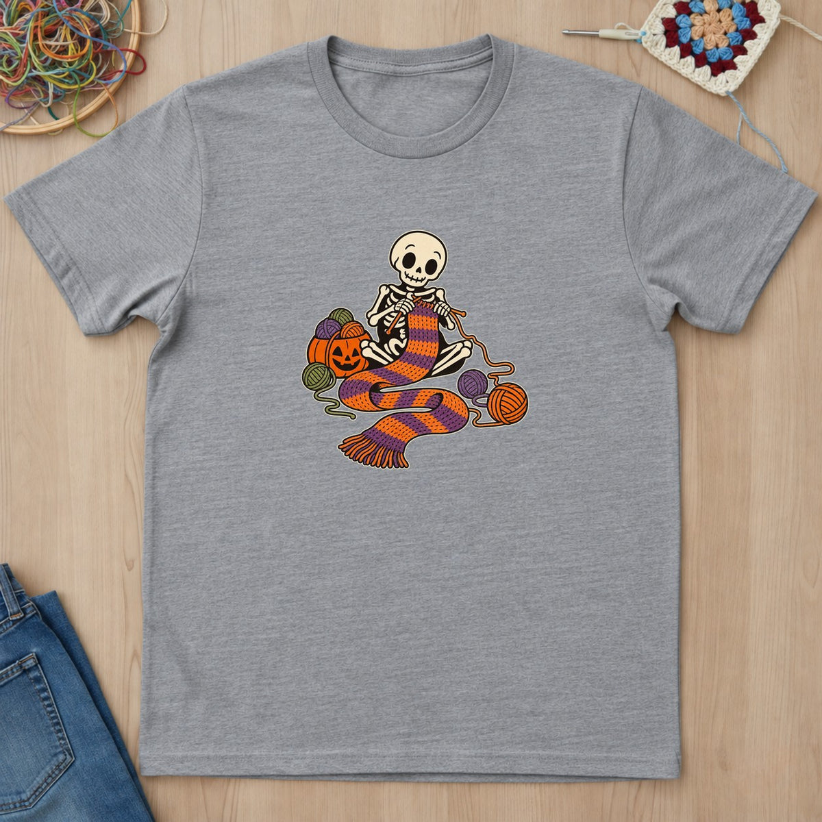 T-shirt mockup — Sport Grey
