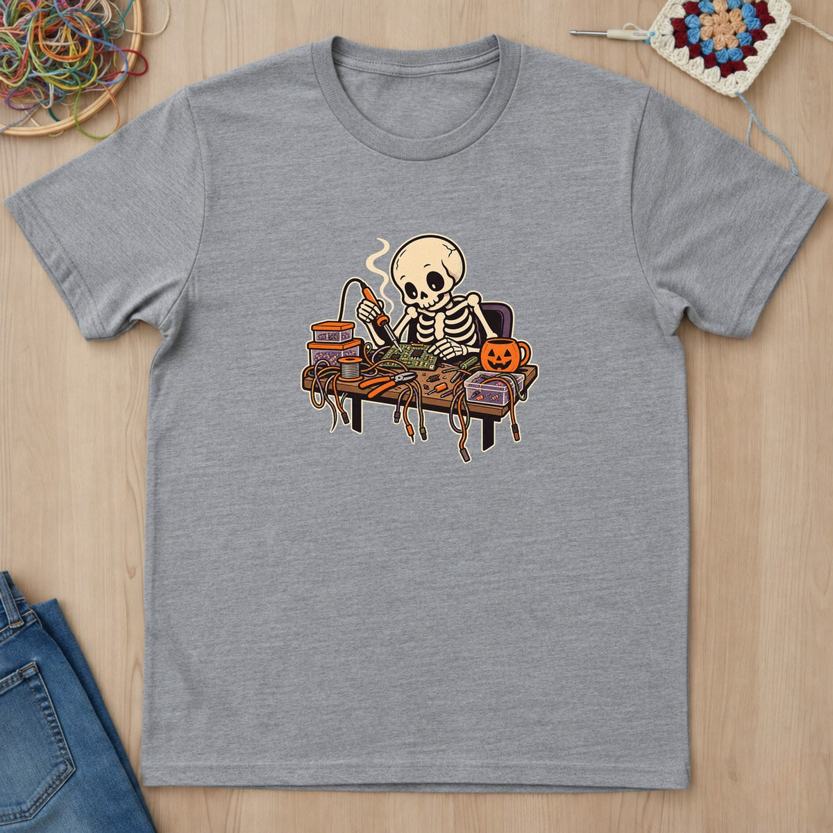 T-shirt mockup — Sport Grey