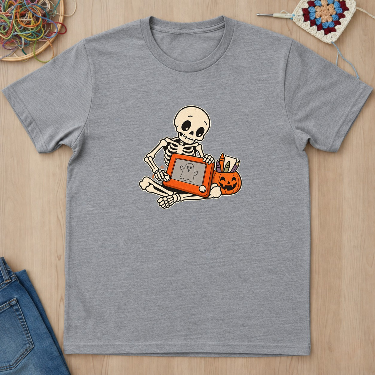 T-shirt mockup — Sport Grey