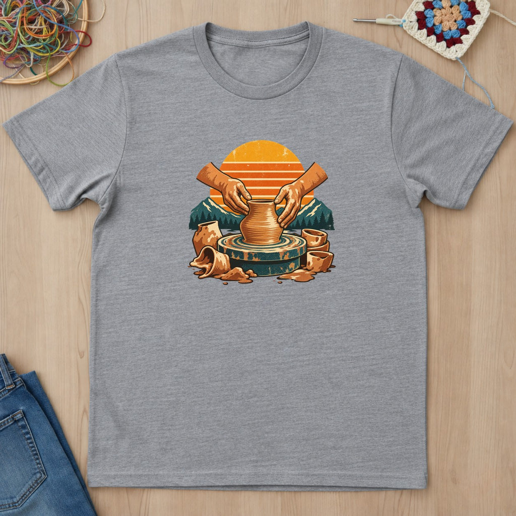T-shirt mockup — Sport Grey