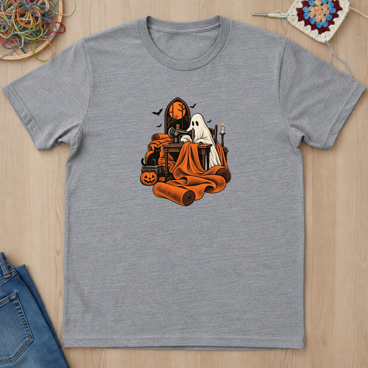T-shirt mockup — Sport Grey