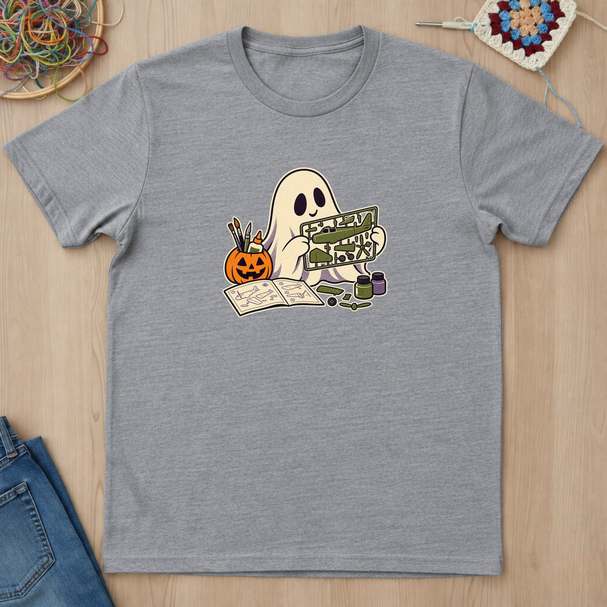 T-shirt mockup — Sport Grey