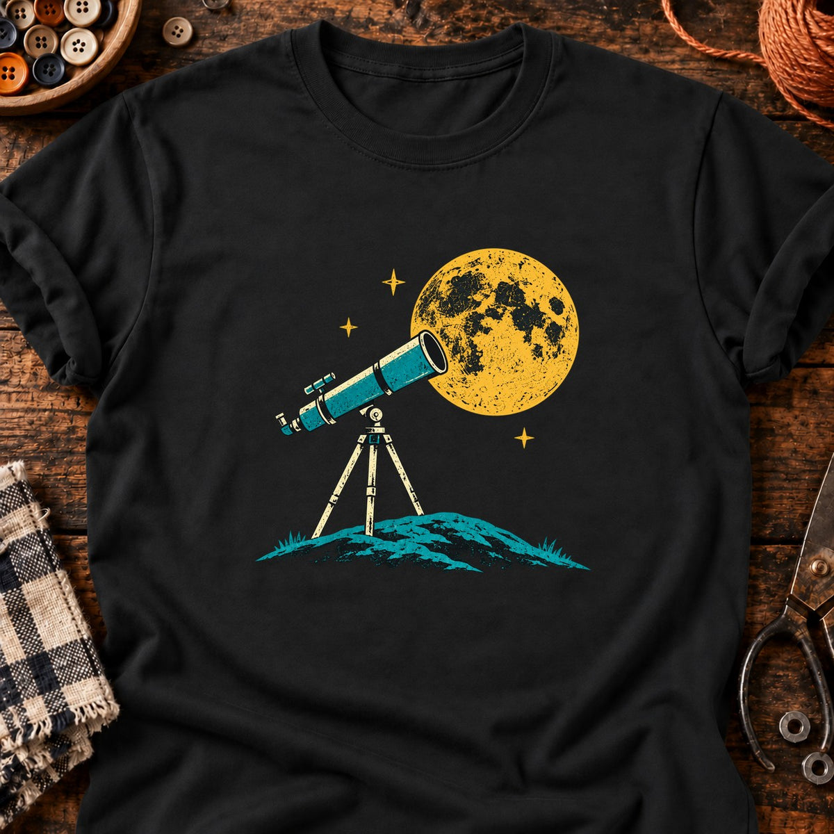 Sous les étoiles — T-shirt noir