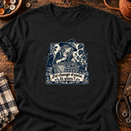 Sorcière bricoleuse et panier oublié — T-shirt noir