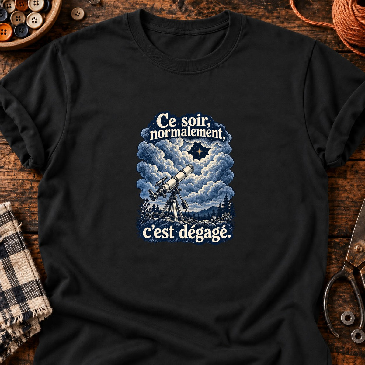 Normalement, c'est dégagé — T-shirt noir