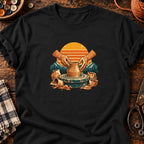 T-shirt Modelage d'argile sur tour de potier, coloris noir