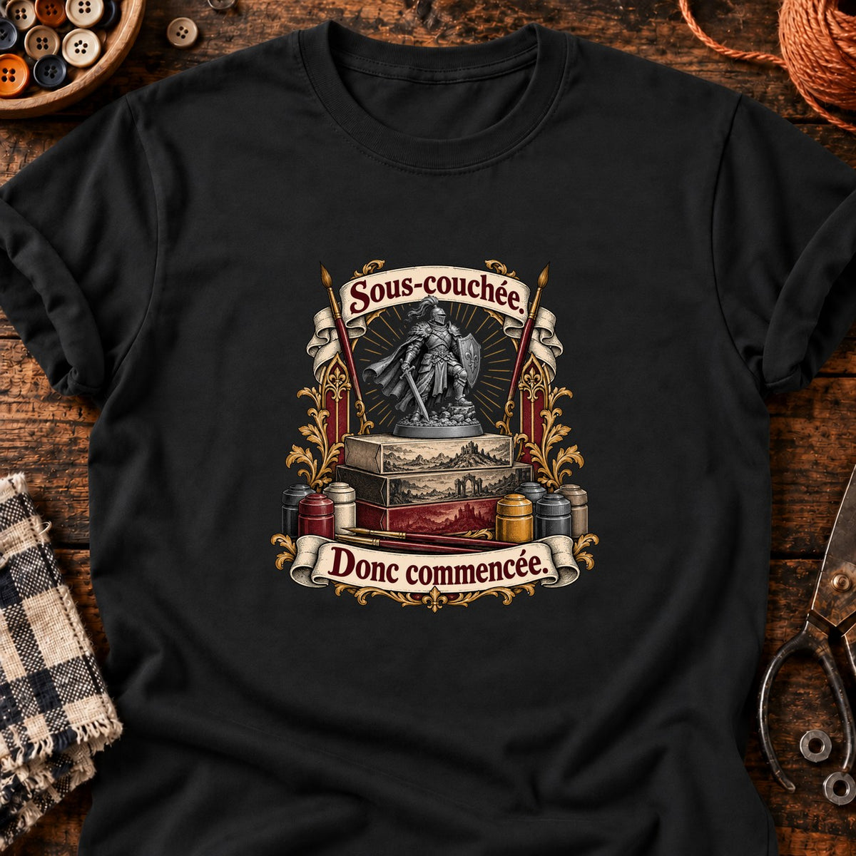 Sous-couchée — T-shirt noir