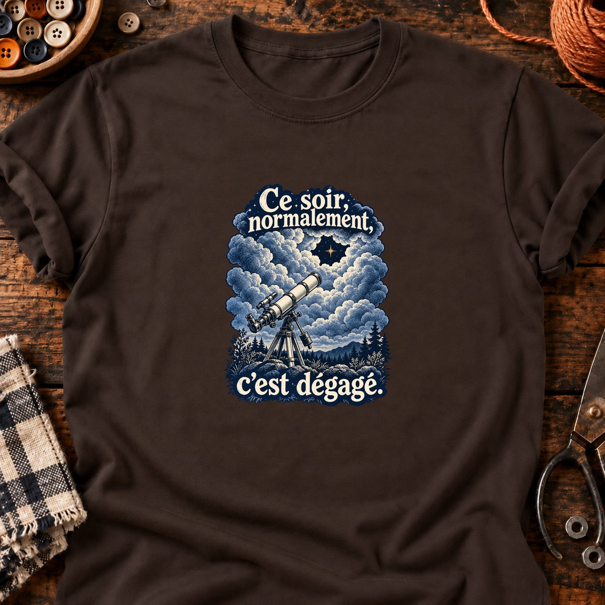 Normalement, c'est dégagé — T-shirt chocolat