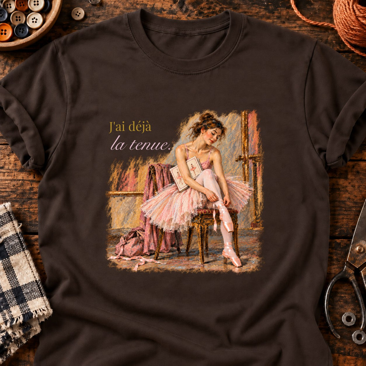 J'ai déjà la tenue — T-shirt chocolat