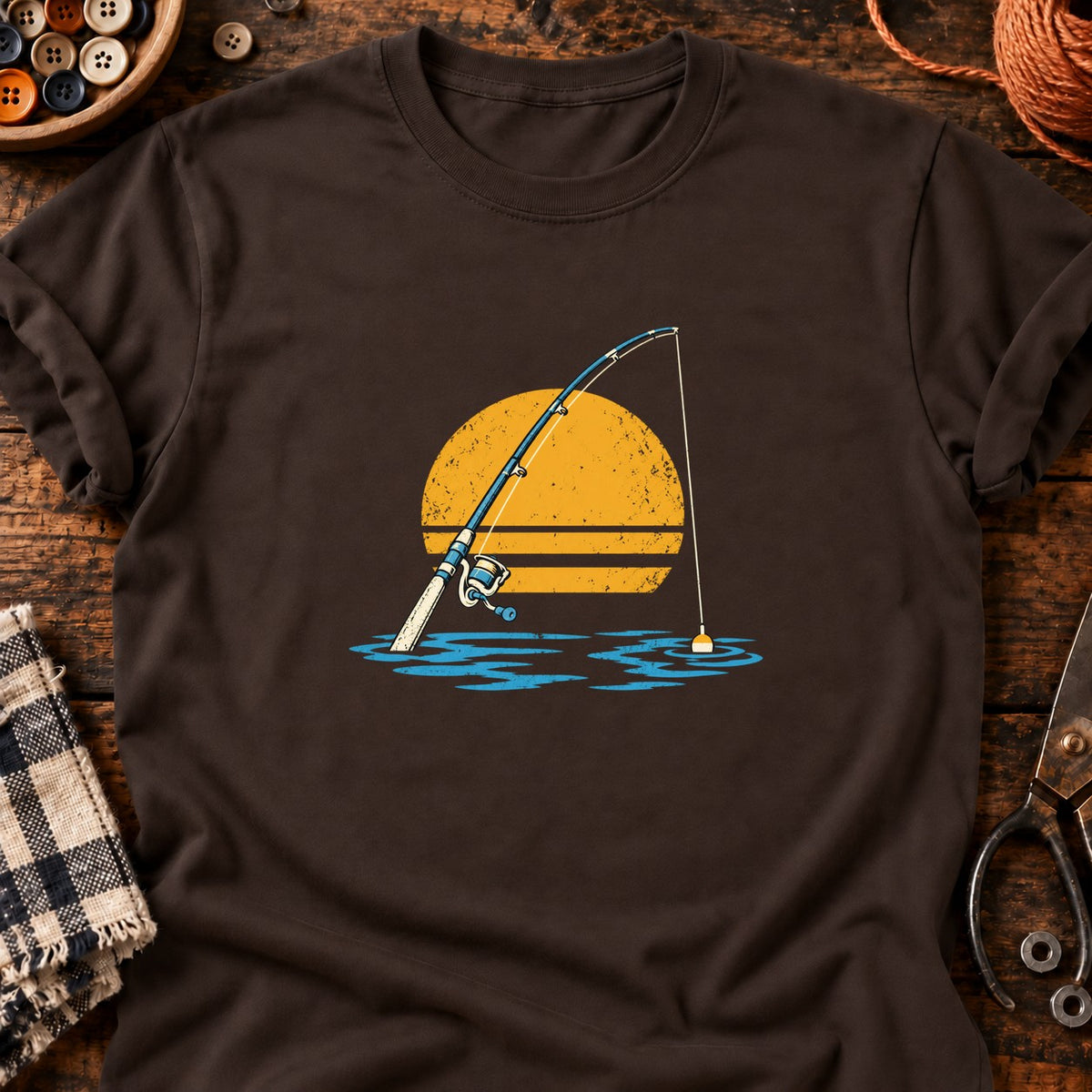 Au bout du fil — T-shirt chocolat