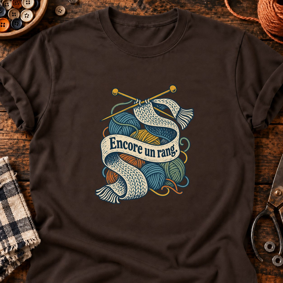Encore un rang. - — T-shirt chocolat