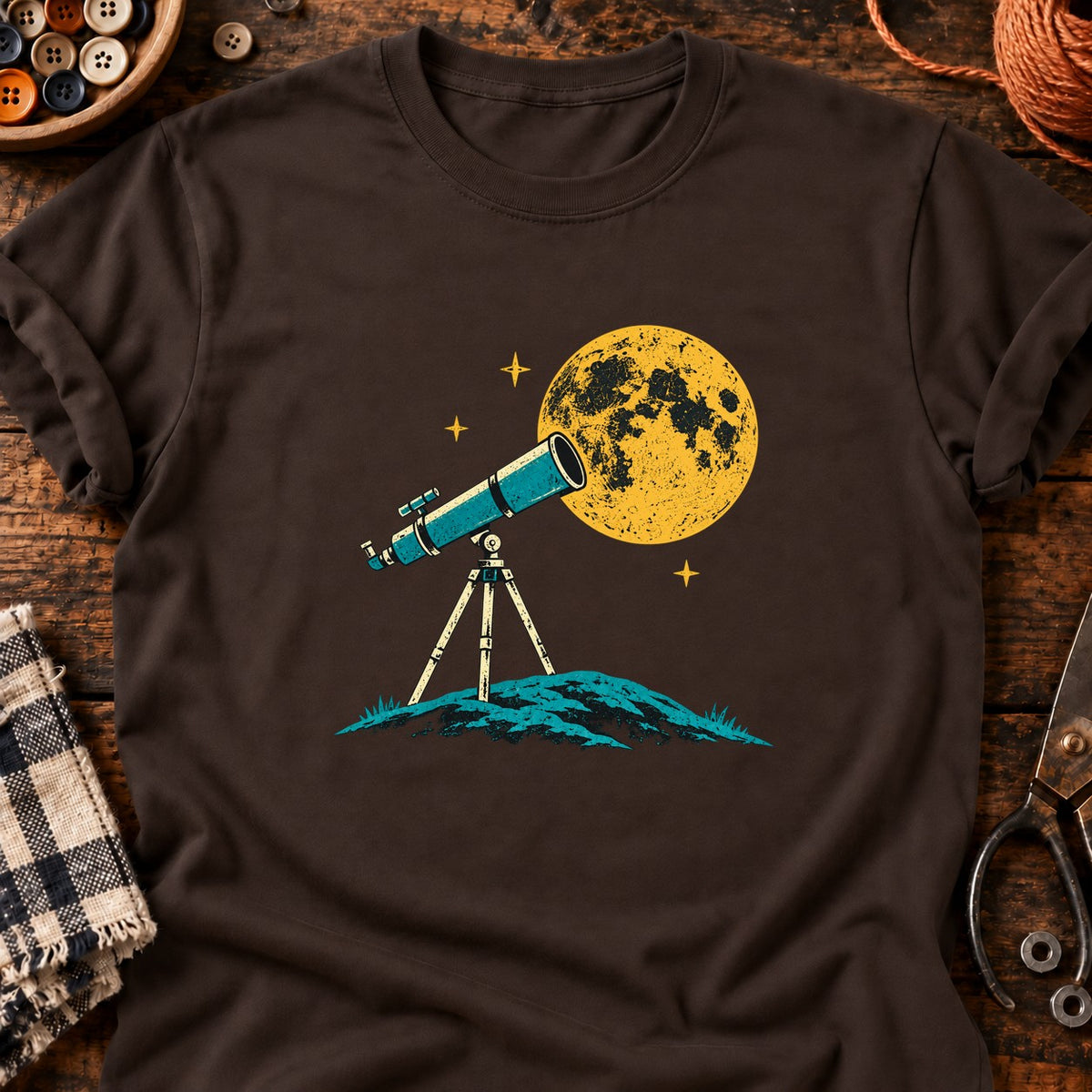 Sous les étoiles — T-shirt chocolat