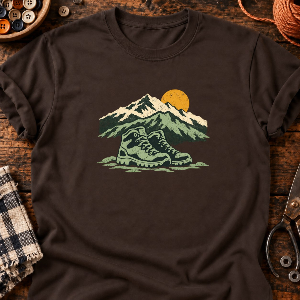 Au grand air — T-shirt chocolat